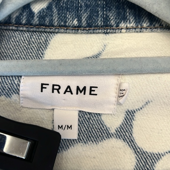 Frame Denim Le Oversized Jacket in Baltic Splash Medium - Picture 6 of 7